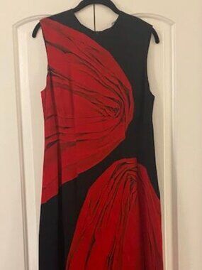Dries Van Noten Color block midi dress